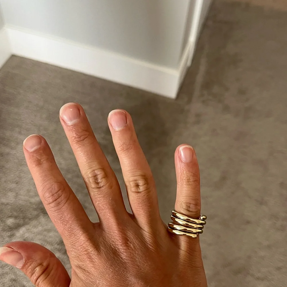 Gold stack ring - Picture 1 of 2